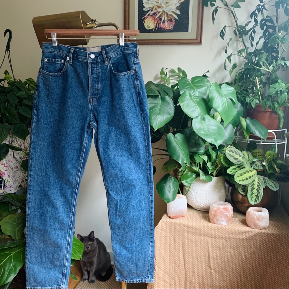 Everlane 90’s cheeky straight jean medium blue